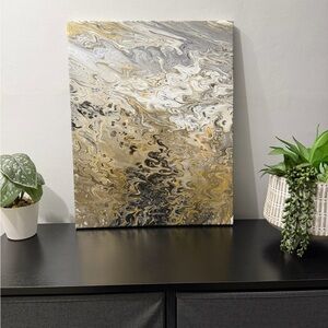 Original Abstract Art 16x20 One Of Kind Handmade Painting On Canvas